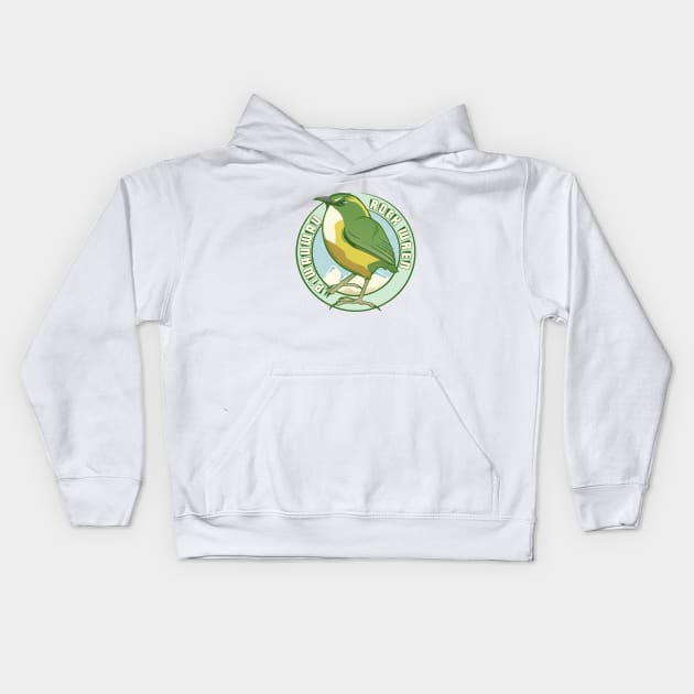 Rock Wren Tuke Piwauwau Kids Hoodie by mailboxdisco